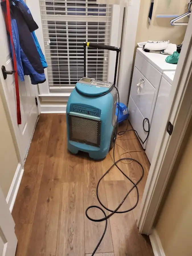 Commercial dehumidifier deployed for Flood Damage Cleanup in Monument