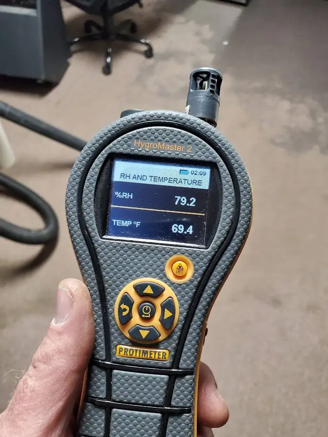Moisture meter humidity assessment for Fire & Smoke Damage Restoration in Monument